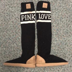 VICTORIA’S SECRET KNEE HIGH SLIPPERS